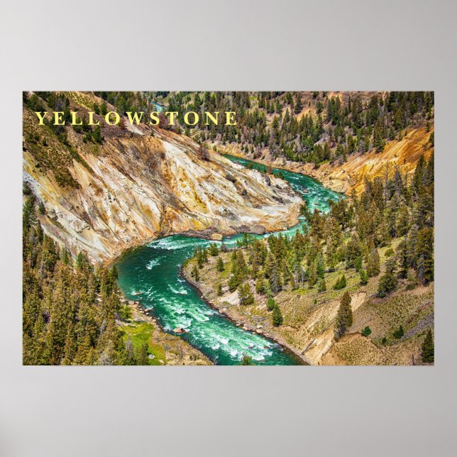 Poster Yellowstone River Canyon (Framsidan)