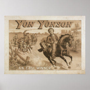 Poster YON YONSON Play Act VAUDEVILLE