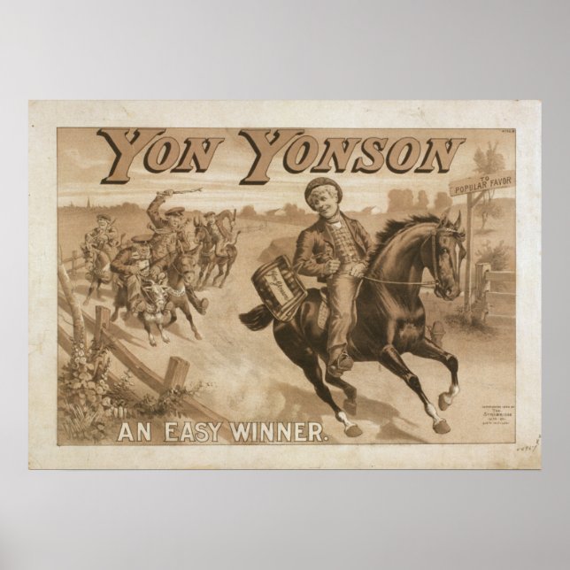 Poster YON YONSON Play Act VAUDEVILLE (Framsidan)