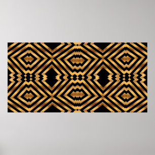 Poster Zizzago Black Guld Exotic