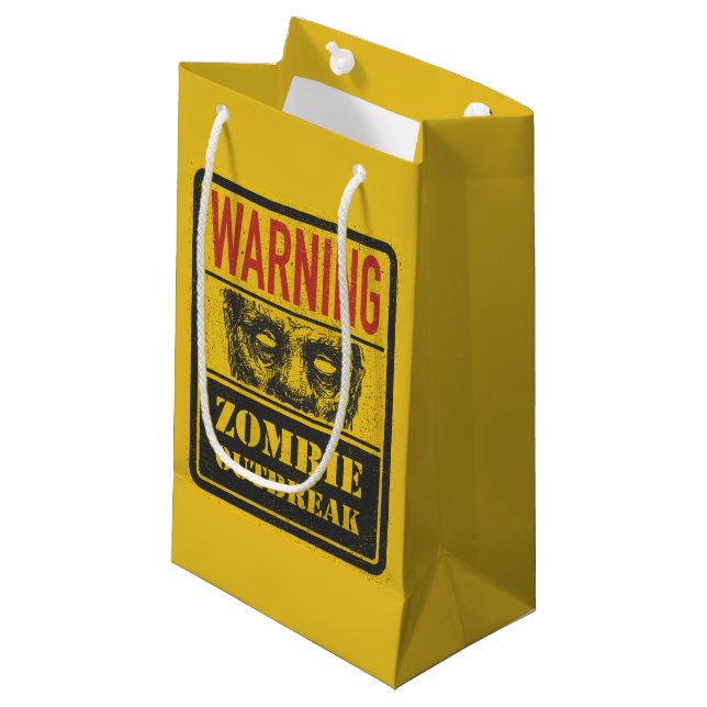 Poster Zombie-utbrottet. Signera kortet med Zombie (Framsidan Vinklad)