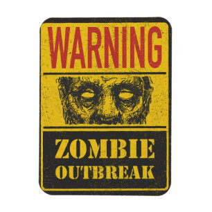 Poster Zombie-utbrottet. Signera kortet med Zombie Magnet