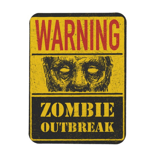 Poster Zombie-utbrottet. Signera kortet med Zombie Magnet (Vertikal)