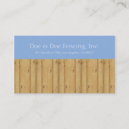 Posteringstaket/fäktningleverantörLt blå himmel Visitkort