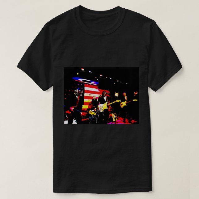 Posterized Los Straitjackets Premium T-Shirt (Design framsida)