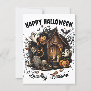 🎃 posterkort för hemligt hus - VITE 👻 Vykort