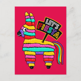 Posterkort för mexikansk donkey piñata vykort