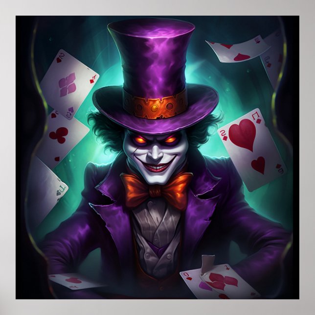 PosterLe Le Joker Enigmatique du Jeu de Cartes Poster (Framsidan)