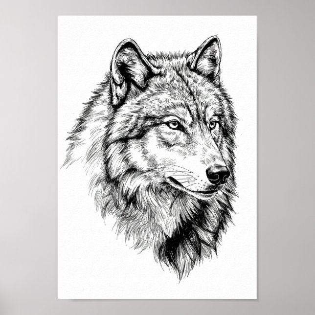 Posters Black and White Animal Portrait (Framsidan)