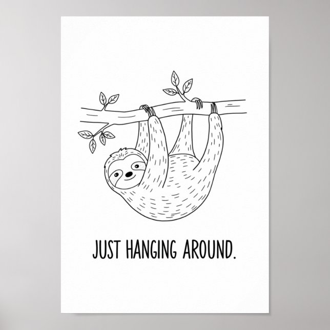 Posters Black and White Funny Animal Quote (Framsidan)