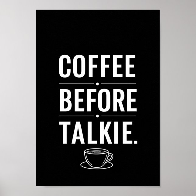 Posters Black and White Funny Quote Print (Framsidan)