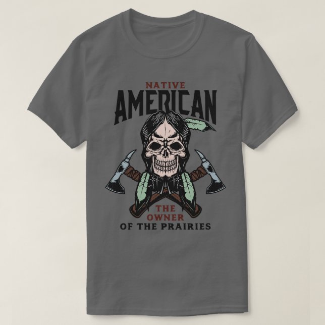 postersnativeamerikaner för vitt objekt t shirt (Design framsida)