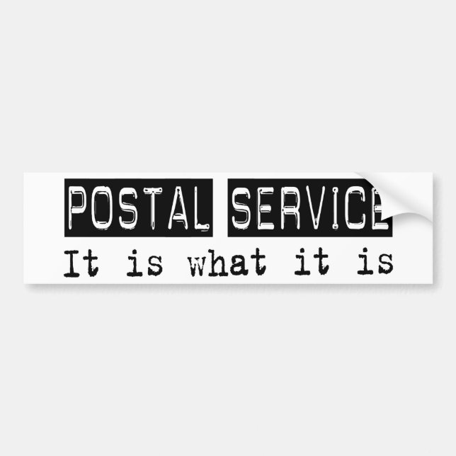 Postgång är det bildekal (Framsidan)