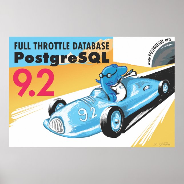 PostgreSQL 9.2 Giant Poster (Framsidan)