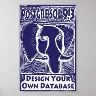 PostgreSQL 9,3 affisch