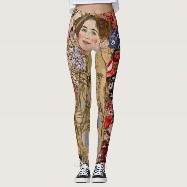 Posthumous Porträtt i Ria Munk av Gustav Klimt Leggings (Framsida)