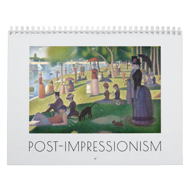 Postimpressionistiska finkonstsmålningar kalender (Omslag)