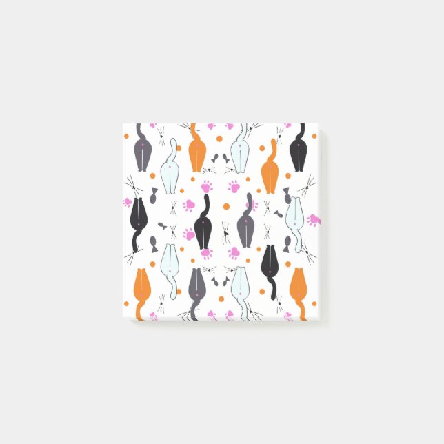 PostIT-anteckningar för kattknapp Post-it Block (Framsida)