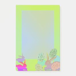 PostIT-anteckningar för påskhare Eggs Stationery Post-it Block