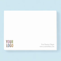 Postit® Notes Anpassningsbar Company Logotyp Promo