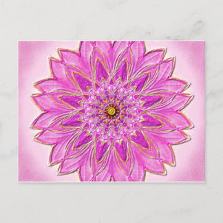 Postkarte 01 "Magenta Healing" av MandalaDesign Vykort