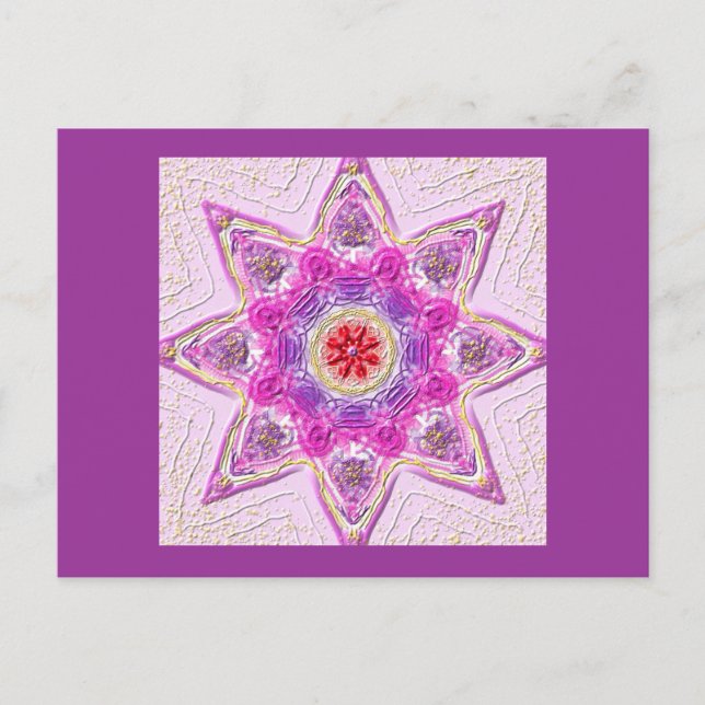 Postkarte 02 "Star of Violet" Vykort (Framsida)