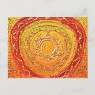 Postkarte 27 "Goldene Spirale" Vykort