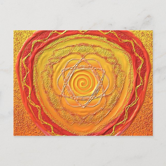 Postkarte 27 "Goldene Spirale" Vykort (Framsida)