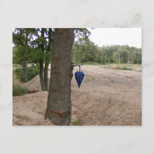Postkarte - "abhängen" vykort