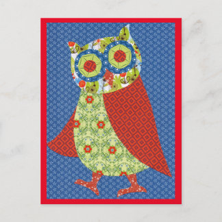 Postkarte Eule Vykort