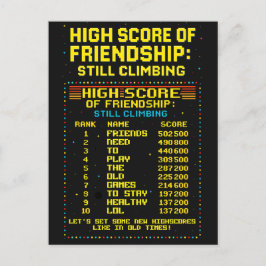 Postkarte „Friendship Highscore“ Vykort