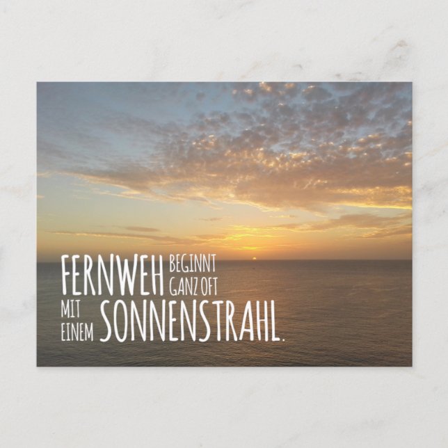 Postkarte für Träumer & Weltenbummler Vykort (Framsida)