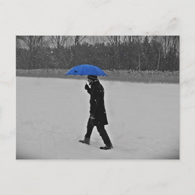 Postkarte - gegen den Schnee Vykort (Framsida)