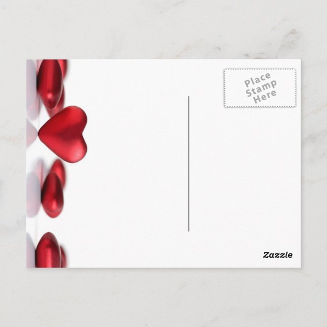 Postkarte "HERZ" Vykort (Baksida)