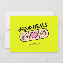 Postkarte Jesus heilt auch heute - auch Dich Vykort