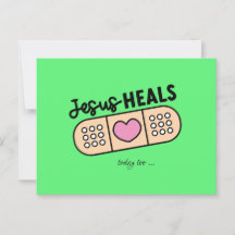 Postkarte Jesus heilt auch heute - Jesus heals ...