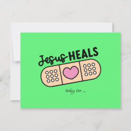 Postkarte Jesus heilt auch heute - Jesus heals ... Vykort