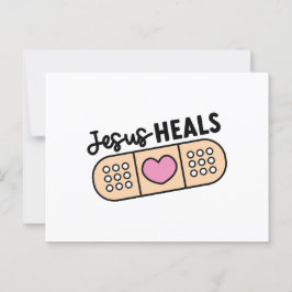 Postkarte Jesus heilt - Jesus heals Vykort