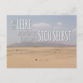 Postkarte „Leere & Selbstfindung“ Vykort