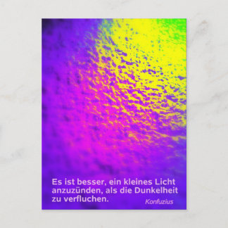 Postkarte "Licht" Vykort