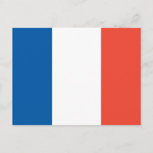 Postkarte mit Frankreich Fahne Vykort