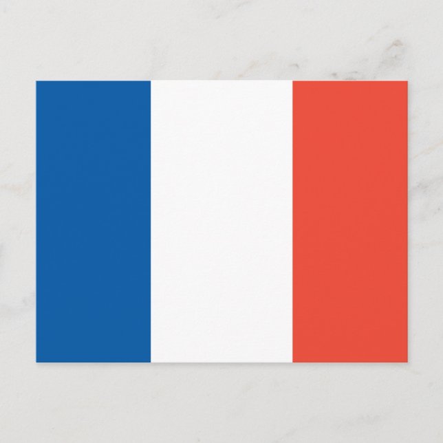 Postkarte mit Frankreich Fahne Vykort (Framsida)
