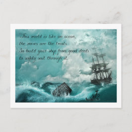 Postkarte mit Spruch Vykort