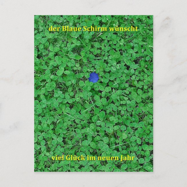 Postkarte - Neujahr Vykort (Framsida)