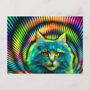 Postkarte "PsyCat" Vykort