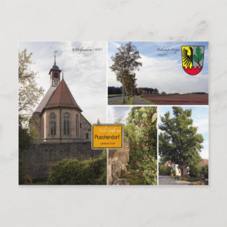Postkarte Puschendorf Sehenwürdigkeiiten Vykort