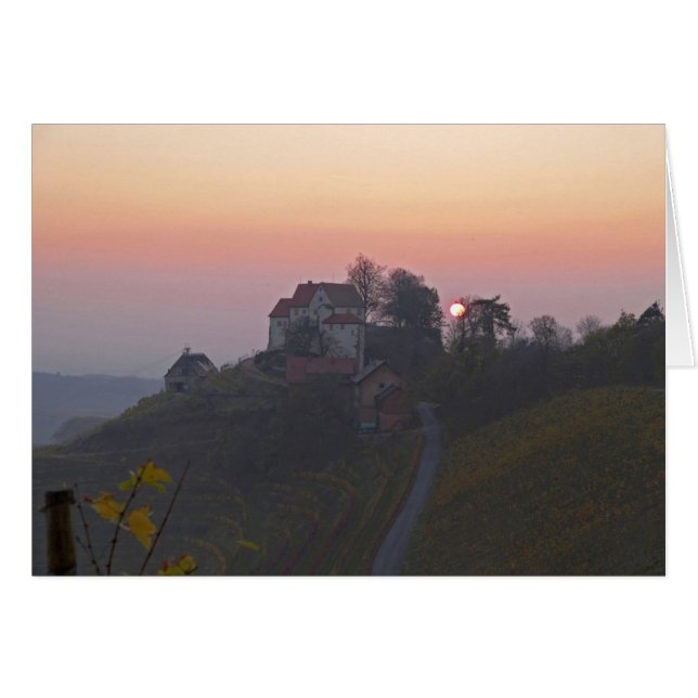 Postkarte Schloss Staufenberg Hälsningskort (Framsidan Horizontal)