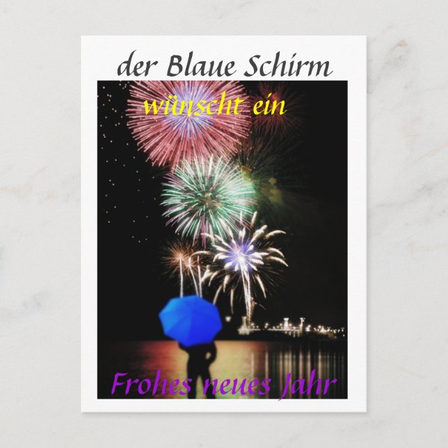 Postkarte - Silvester Vykort (Framsida)