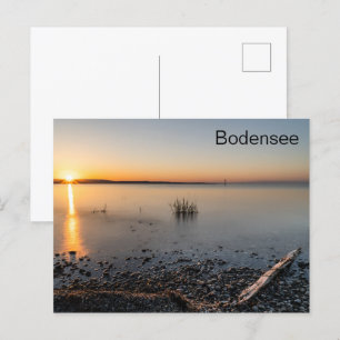 Postkarte Sonnenaufgang Bodensee ruhig Vykort