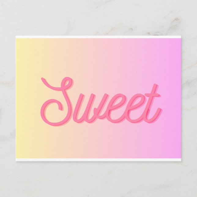 Postkarte - "Sweet" Vykort (Framsida)